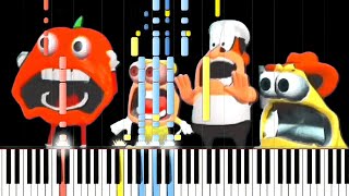 Pizza Tower Screaming Meme but it's Piano Resimi