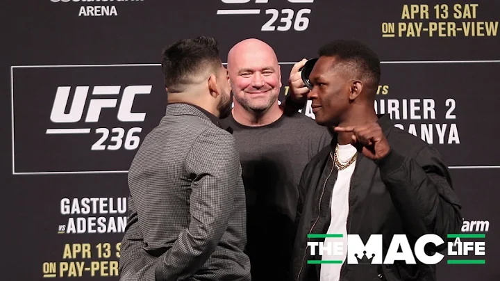 UFC 236 Press Conference: Israel Adesanya vs. Kelvin Gastelum Face Off
