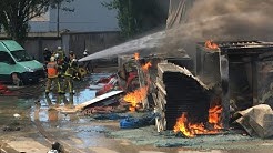 Firefighters tackle blaze in Paris suburb | AFP