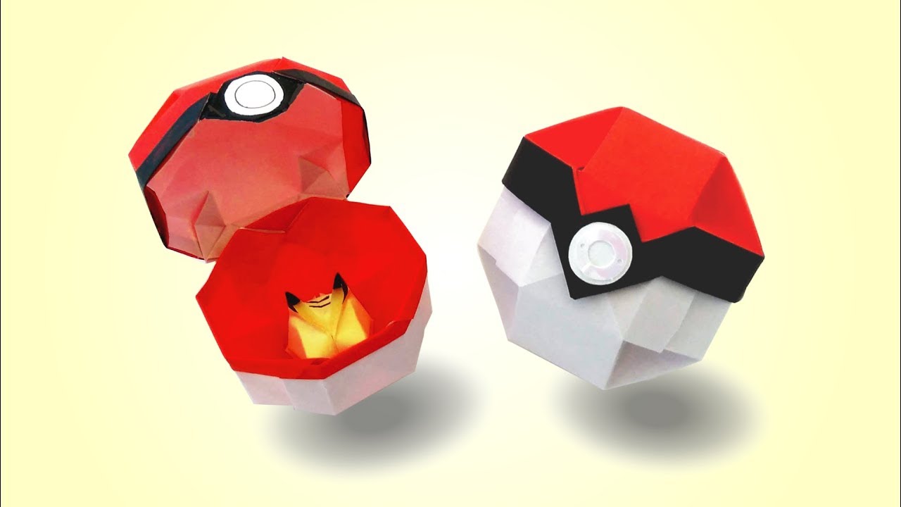 Origami Pokeball Youtube