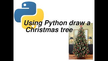 Using Python draw a Christmas tree
