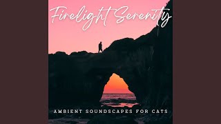 Zen Firelight Cat Serenity