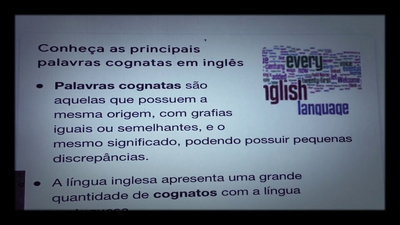 Exemplo De Palavras Cognatas Em Inglês