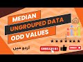 Statistics Tutor Median, calculation in ungrouped data odd number of values