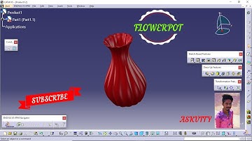 Flower pot Design using CATIA v5| vase design |catia software