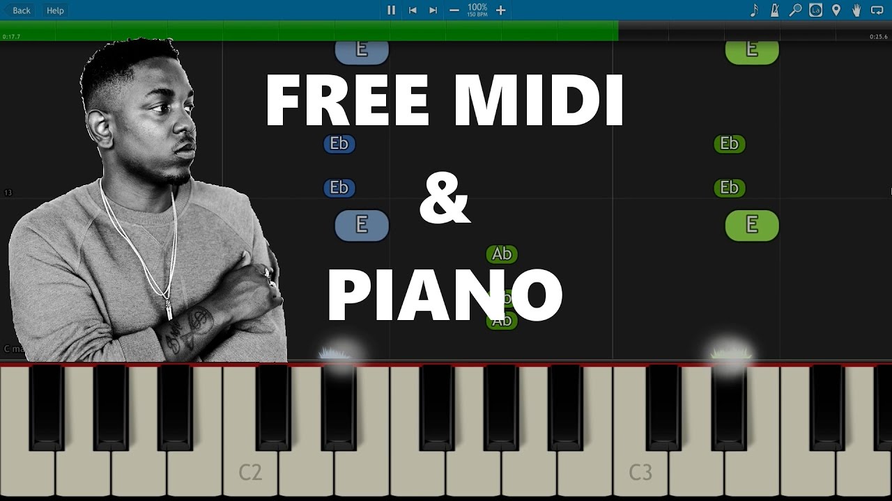Piano Tutorial & FREE MIDI - HUMBLE. by Kendrick Lamar