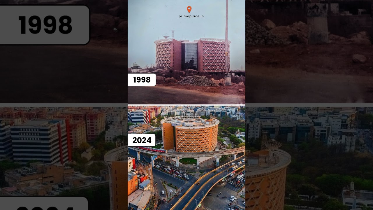 Hyderabad's Cyber Towers: A Tech Time Capsule (1998 vs. 2024) 