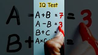 Iq Test  simple  remix comment follow genius iq iqtest new maths  tiktok shorts