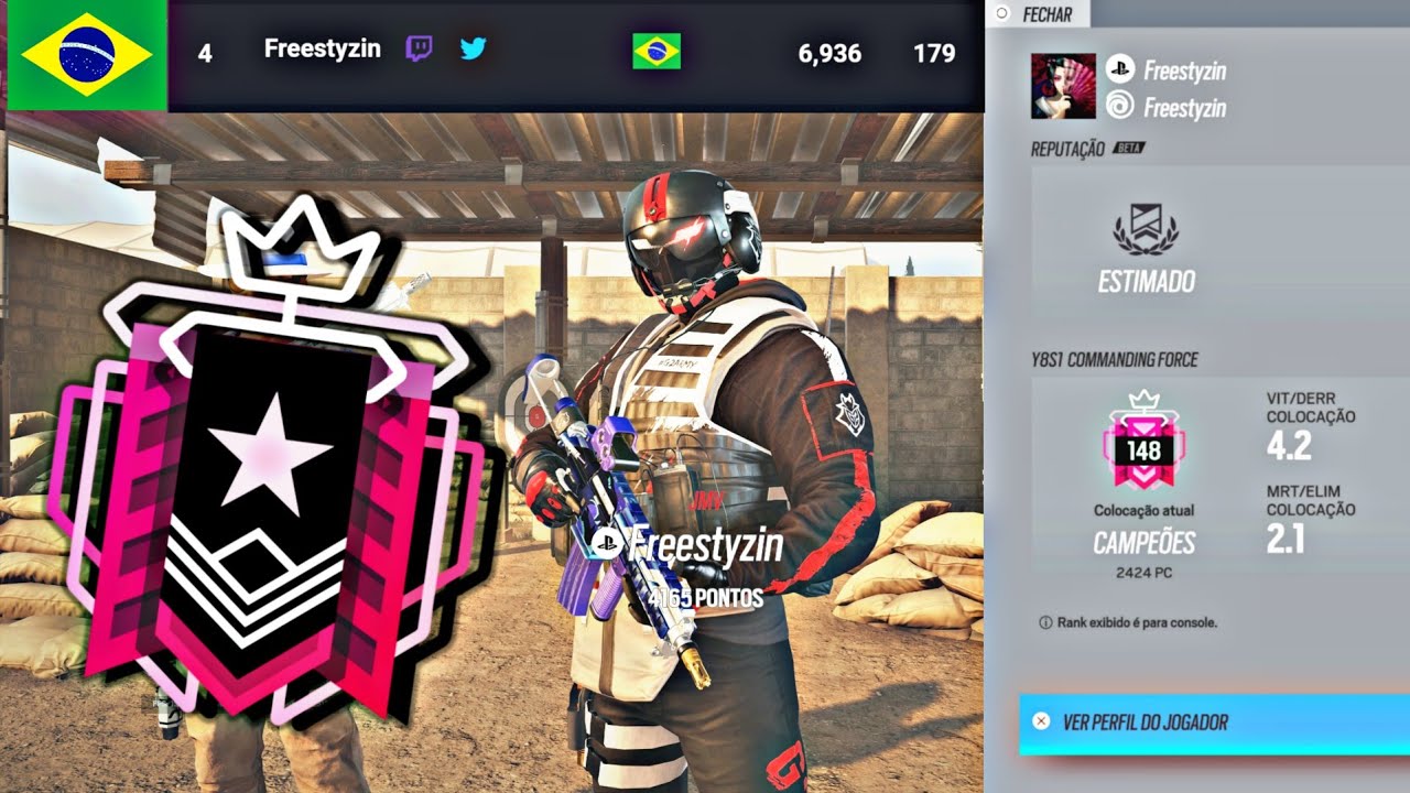 🇧🇷SOU TOP 4 BR🇧🇷 CHAMPIONS HIGHLIGHTS PS5 #17 - Rainbow Six Siege