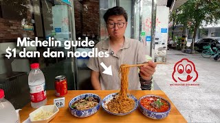 $1 Michelin Guide Dan Dan Noodles Lao Chengdu Yi Cheng Xian San Yang Mian