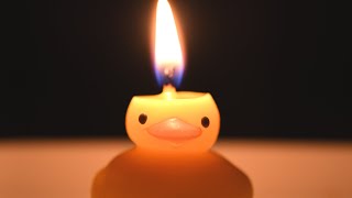 お風呂のアヒルのキャンドル作り。diy craft rubber duck