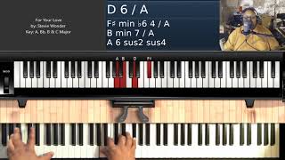 For Your Love (by Stevie Wonder) - Piano Tutorial