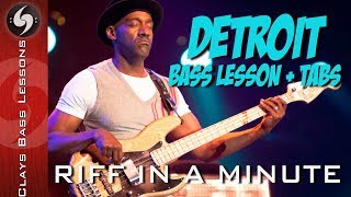 DETROIT - Bass lesson w TABS - MARCUS MILLER & why is it so good? chords