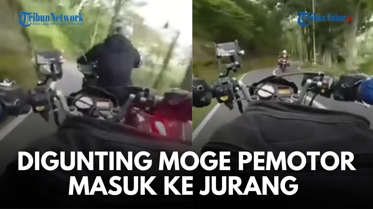 MOGE BIKIN ULAH! Pemotor Terperosok ke Jurang Usai Digunting Pengendara Moge hingga Patah Tulang