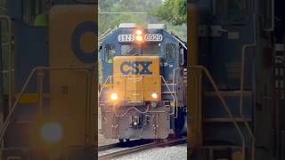 CSX GP40-2 #6929 leads HT&D train back to High Point NC #train #railtrack