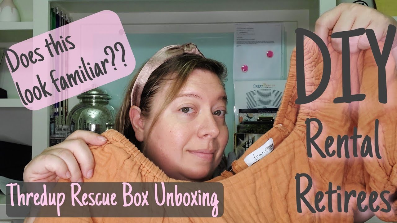 DIY Rental Retirees ThredUP Rescue Box Unboxing - Best Box Yet? - YouTube