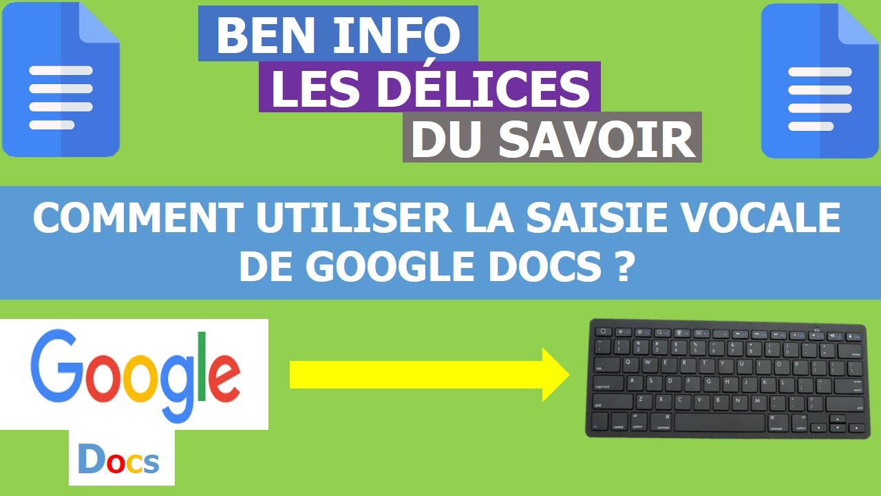 Comment utiliser la saisie vocale de google docs? - YouTube