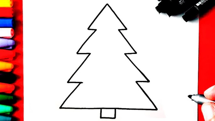 CÓMO DIBUJAR UN ÁRBOL DE NAVIDAD - YouTube c-mo-dibujar-un-rbol-de-navidad-youtube