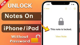 How to Unlock Notes on iPhone || Forgot Notes Password [100% Working] 2024