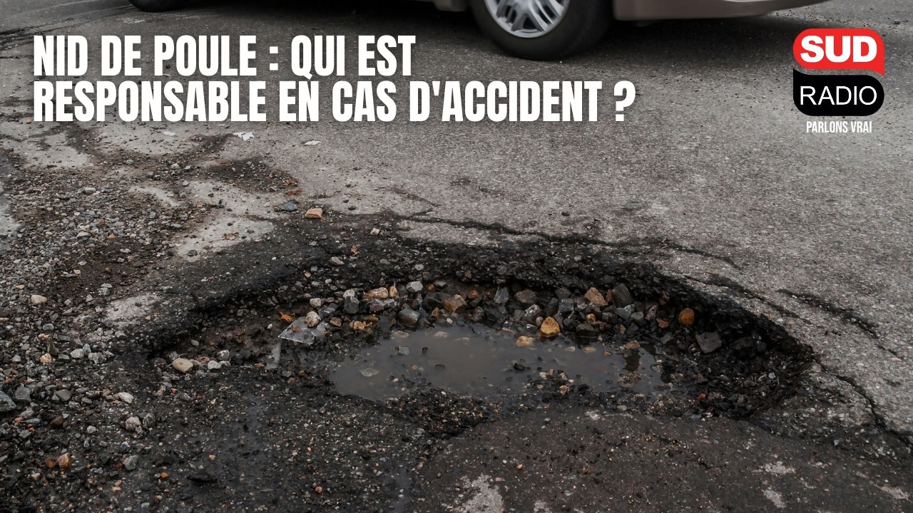 Nid de poule : qui est responsable en cas d'accident ?