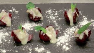 Cerezas rellenas de queso y nueces | LA COCINA de Manuel Barrau