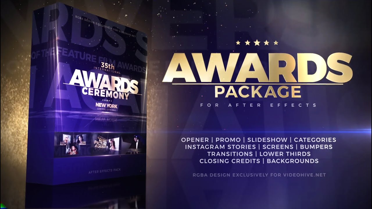 Awards Pack After Effects Template AE Templates YouTube