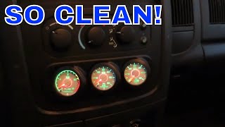 The 3rd gen Cummins gets some ISSPRO Gauges
