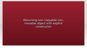 Returning non-copyable non-movable object with explicit constructor
