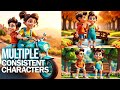 How to Make Multiple Consistent Characters With Ai in a Single Click