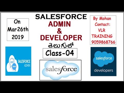 SalesForce 04th Class By Mohan In Telugu Call Us 9059868766 I March 28th 2019 training videos zoho crm