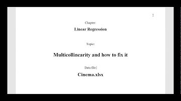 Multicollinearity and how to fix it
