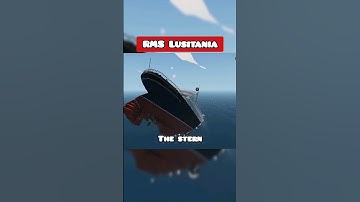 RMS Lusitania sinking in Stormworks