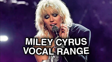 ¿Cuál es el registro vocal de Miley Cyrus?