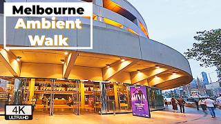 Melbourne Twilight: A Walk Through the Arts Precinct | 4K Walking Tour
