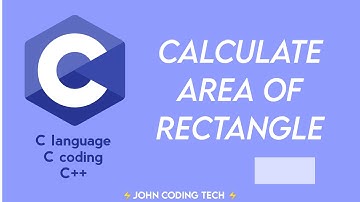 Calculate area of rectangle in c coding in mobile | JOHN CODING TECH ⚡
