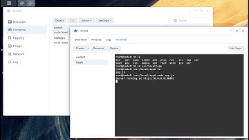 Use Node.js on Synology Docker