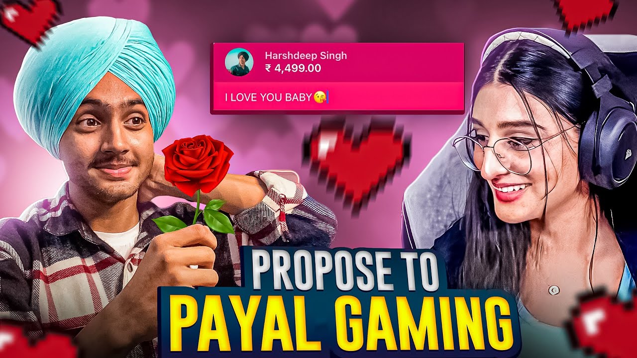 I PROPOSE TO @PAYALGAMING 💕| SHE SAID ‘YES’?🥺