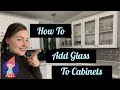 How to Insert Glass Into Cabinet Doors