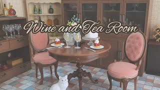 Wine and Tea Room Rement Toys | miniature dollhouse toys | Tiny Room Organizing