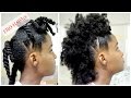 FRO HAWK TWO WAYS WITH A BANTU KNOT CROWN 4A/4B/4C HAIR || MY CROWN OF CURLS