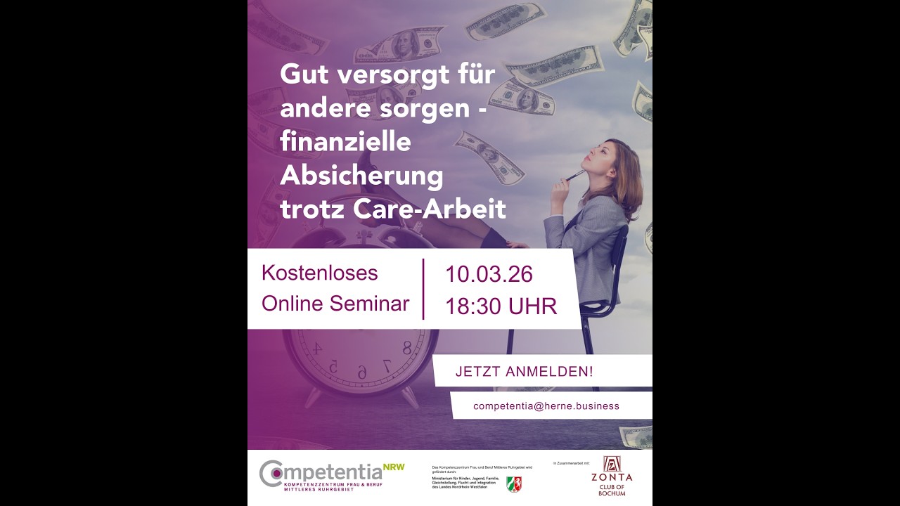 Gut versorgt für andere sorgen – finanzielle Absicherung trotz Care-Arbeit