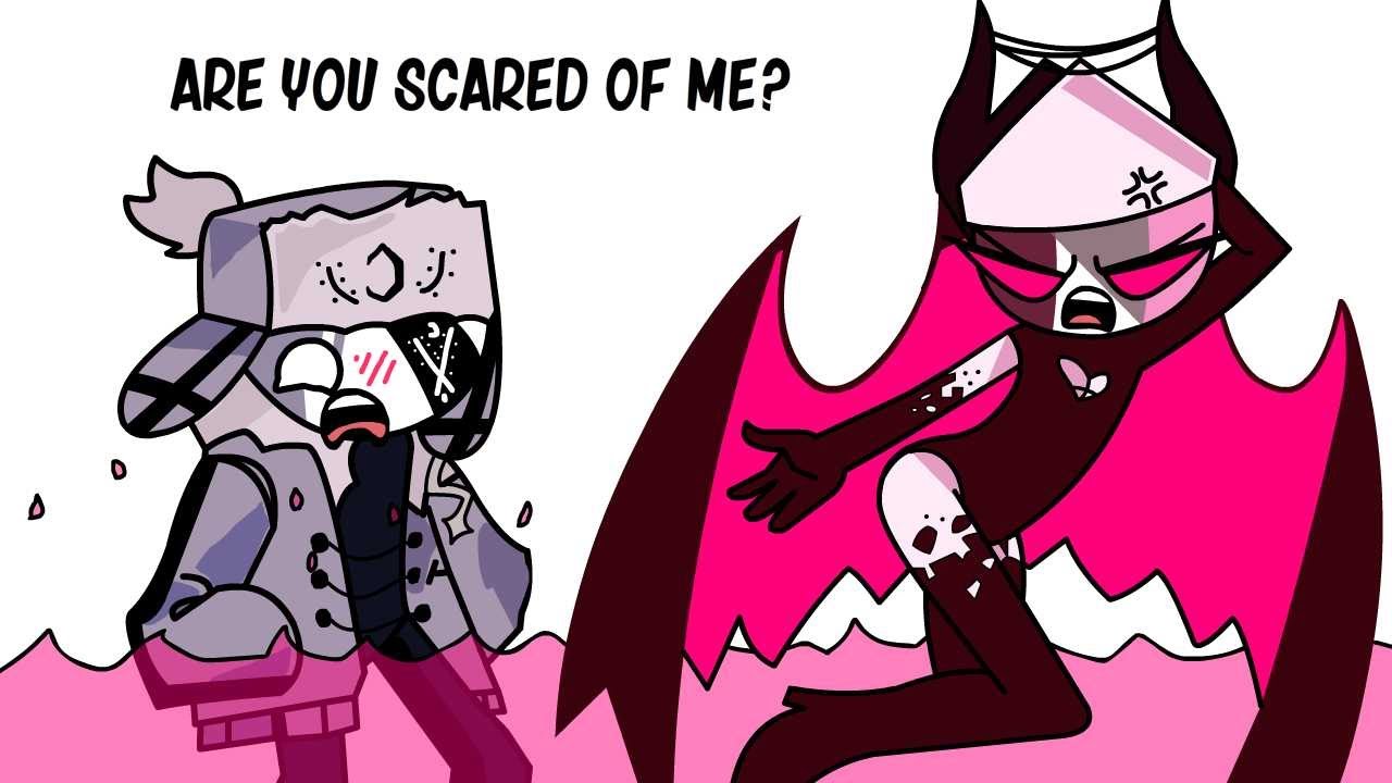 Are You Scared Of Me? || [Mid Fight Masses Animation] Sarv x Ruv - YouTube