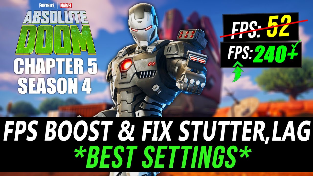 🔧 Fortnite Chapter 5 Season 4 FPS Boost and Fix Stutter | Fortnite ...