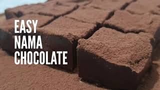 Easy Nama Chocolate | 3 Ingredient Dessert