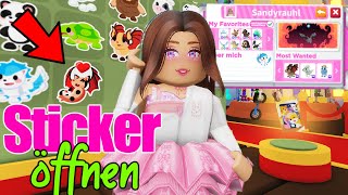 wir öffnen STICKER 🏷 und ERSTELLEN UNSER PROFIL 💁🏻‍♀️ Adopt Me! Roblox Update