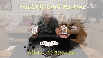 Multiple-Card Routine - Performance Allan Ackerman #magic #cards
