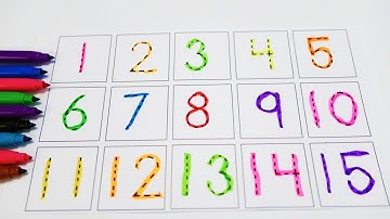 Learn Writing Numbers video, How to Write Number Song DIY ideas