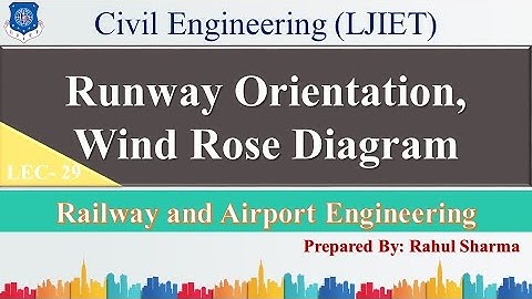 Lec-29_Runway Orientation, Wind Rose Diagram l Railway and Airport Engineering l Civil Engineering