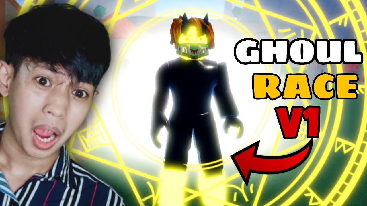 🚨PEGUEI a RAÇA GHOUL e CRIEI COMBO INFINITO pra AMASSAR FISHMAN no Blox  Fruits!! 😱🔥 