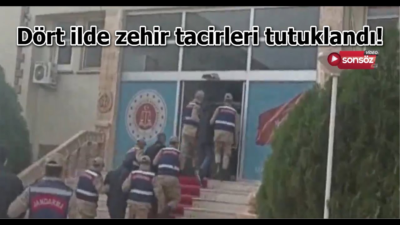 D&ouml;rt ilde zehir tacirleri tutuklandı!
